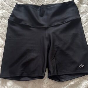 ALO Yoga Black High-Waisted Bike Shorts
